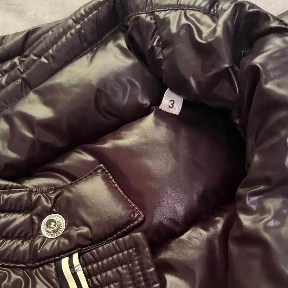 Moncler Shiny Black Puffer Jacket Men Size 3 - Picture 14 of 14